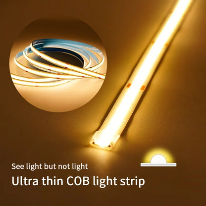 USB COB LED Light Strip with Touch Dimmer