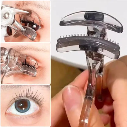 Eyelash Curler with Comb, Dual Clip Wide and Partial Lash Curler