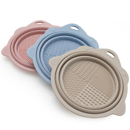 Makeup Brush Cleaning Set with Bowl and Drying Holder