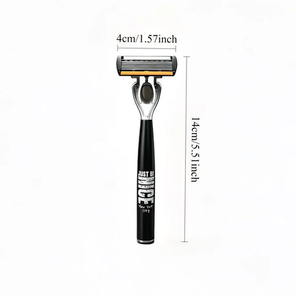 Manual 6-Blade Razor Set with Aloe Strip