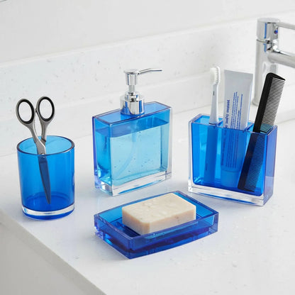 Bathroom Accessories Set, 4 or 5 Piece Countertop Vanity Set
