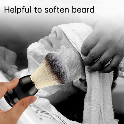 Shaving Brush with Wooden Handle, Dense Bristle Lather Brush