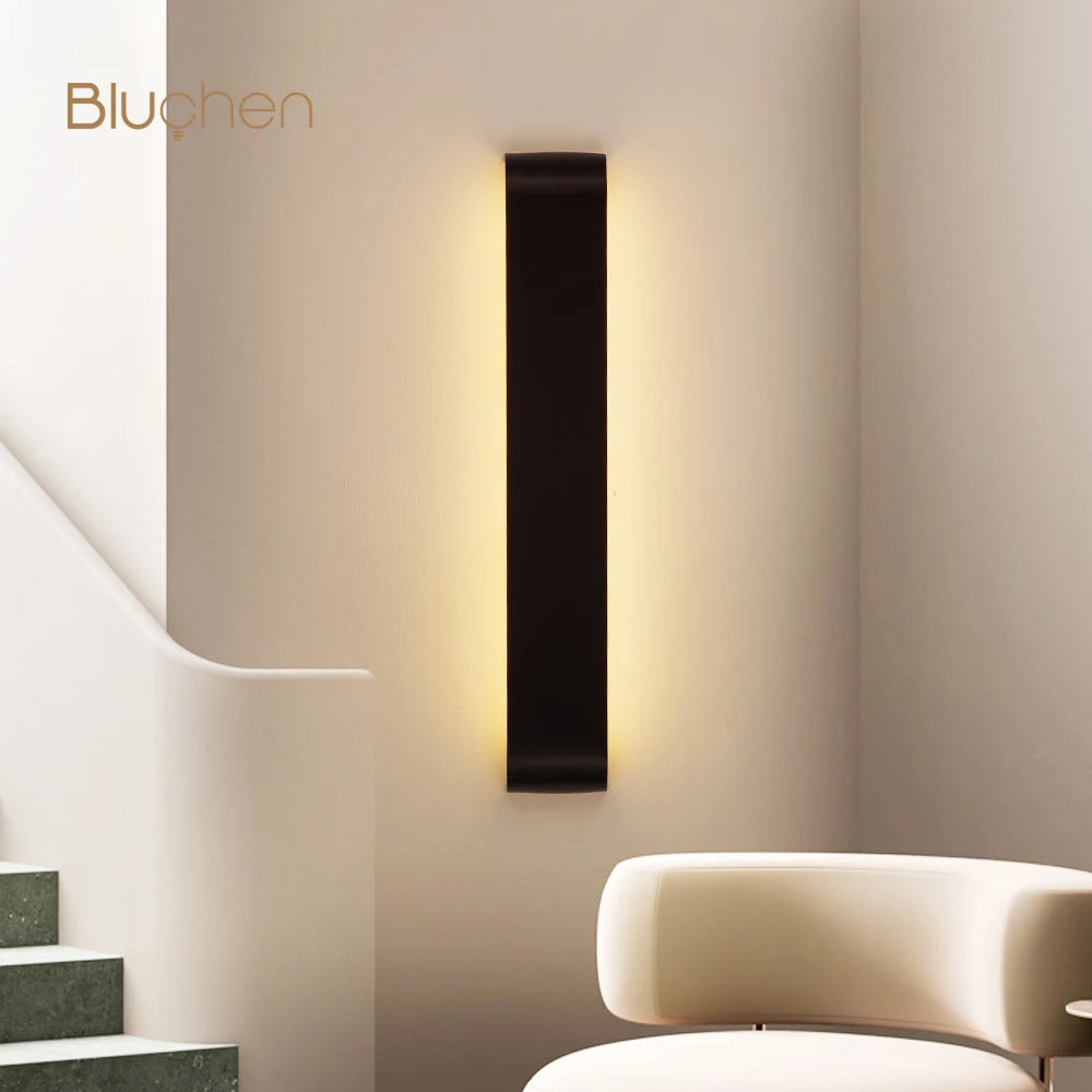 Brushed Aluminum LED Wall Sconce, Up and Down