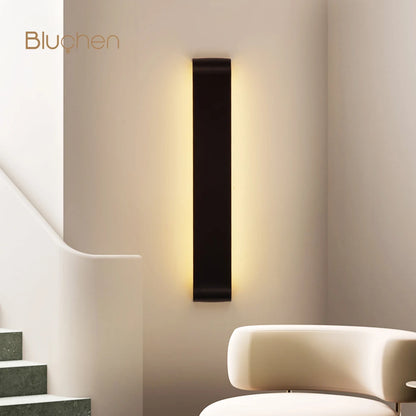 Brushed Aluminum LED Wall Sconce, Up and Down