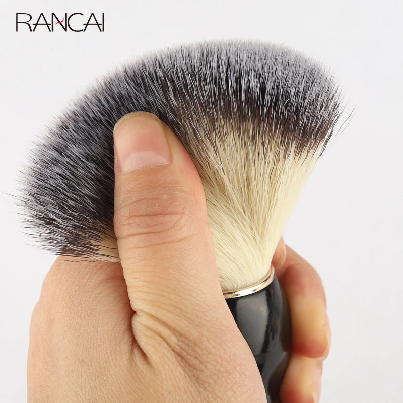 Shaving Brush with Wooden Handle, Dense Bristle Lather Brush