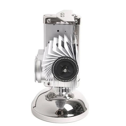 Retro Flip Desk Clock, Mechanical Stainless Steel Table Clock