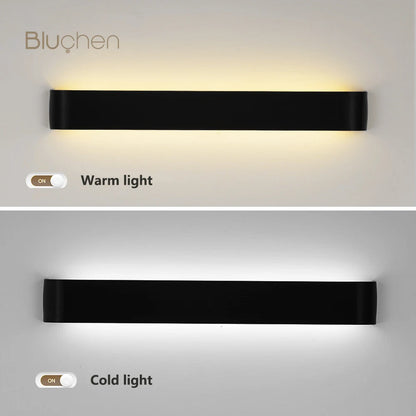 Brushed Aluminum LED Wall Sconce, Up and Down