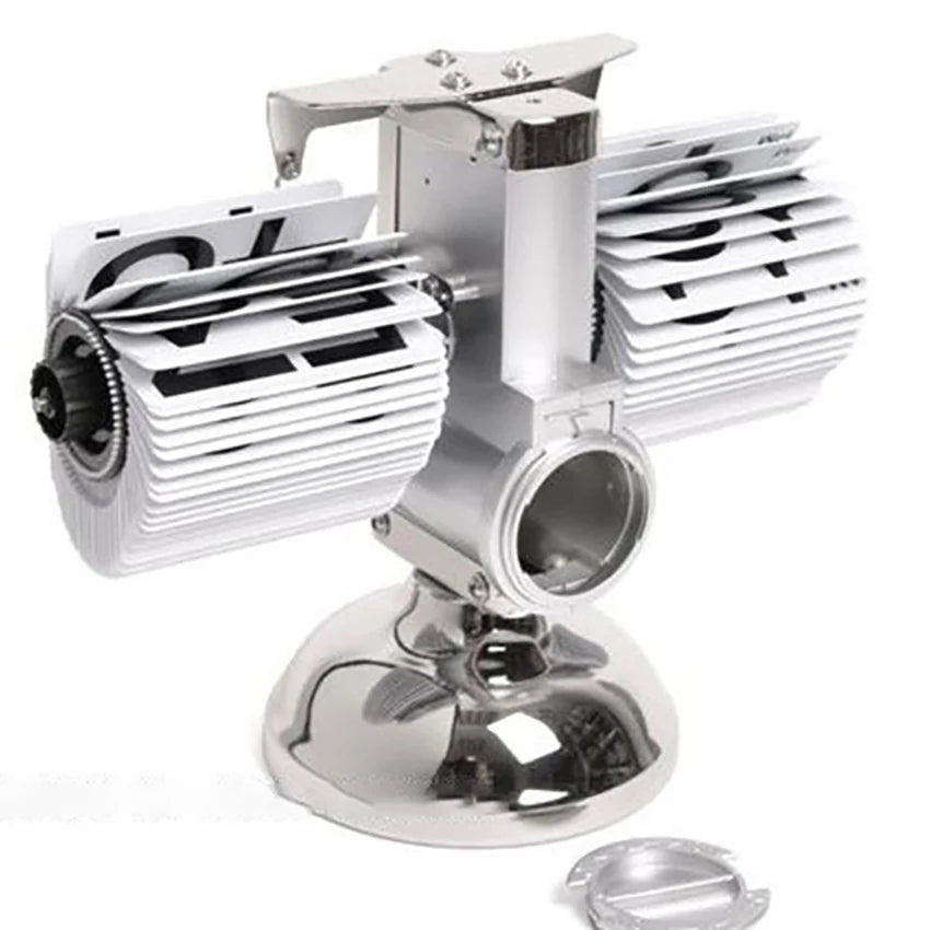 Retro Flip Desk Clock, Mechanical Stainless Steel Table Clock