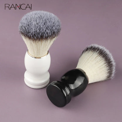 Shaving Brush with Wooden Handle, Dense Bristle Lather Brush