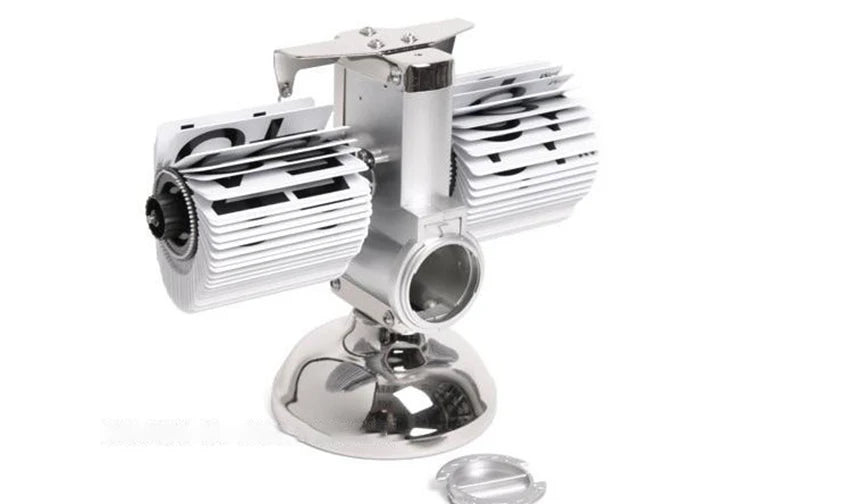 Retro Flip Desk Clock, Mechanical Stainless Steel Table Clock