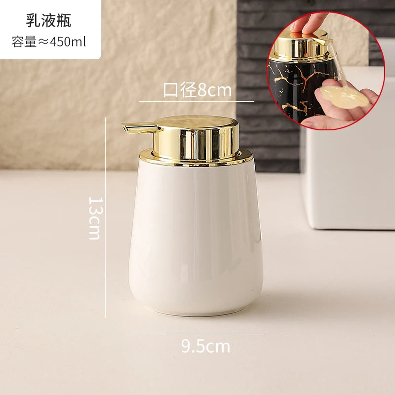 Marble Ceramic Foaming Soap Dispenser, 450ml