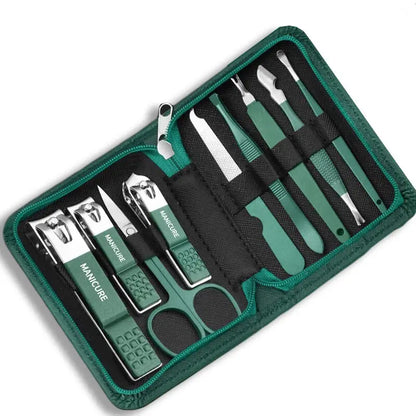 Stainless Steel Manicure Set with Travel Case