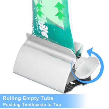 Toothpaste Squeezer, Stainless Steel Tube Roller, 1 to 4 Pack