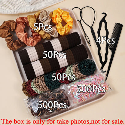Hair Accessories Set, 1109 Pieces with Scrunchies and Hair Ties