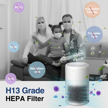 Mini Desktop Air Purifier with HEPA Filter