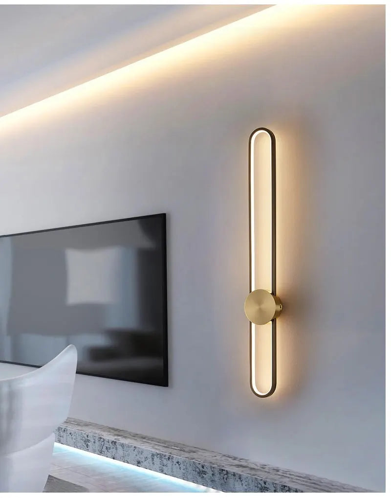 Nordic LED Strip Wall Lamp, Minimalist Up and Down Wall Light