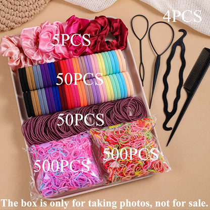 Hair Accessories Set, 1109 Pieces with Scrunchies and Hair Ties