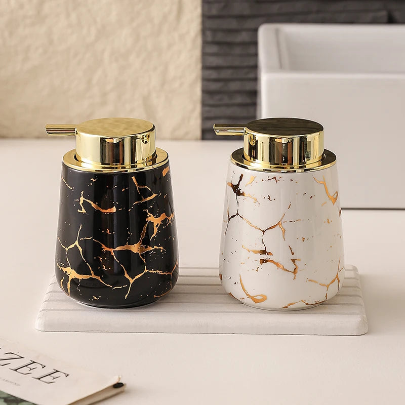 Marble Ceramic Foaming Soap Dispenser, 450ml