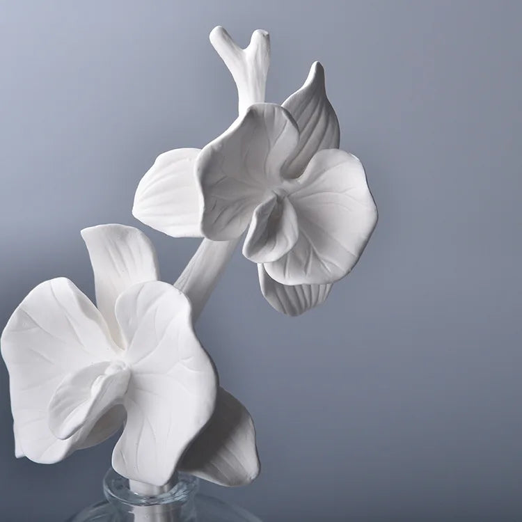 Ceramic Aroma Flower Stem, Handcrafted Scent Diffuser Bloom