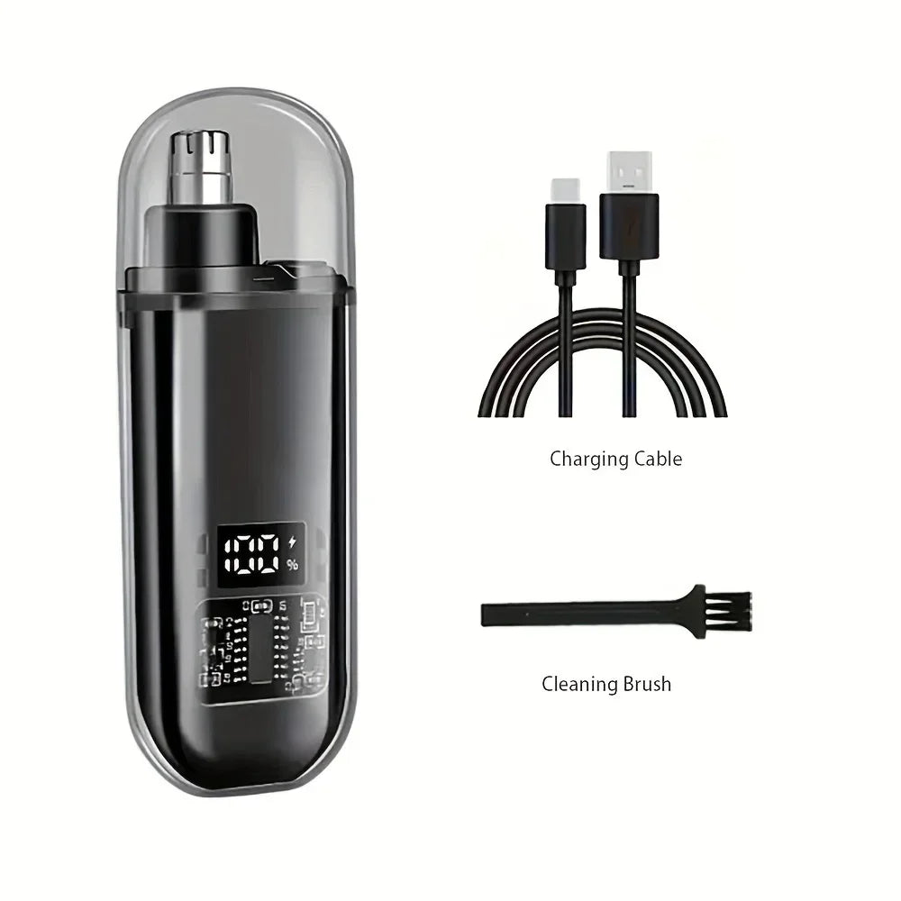 Nose and Ear Hair Trimmer, USB-C Rechargeable Grooming Tool