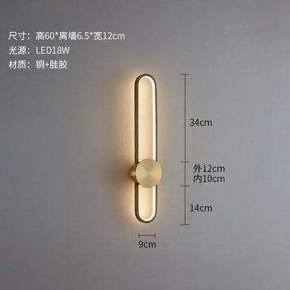 Nordic LED Strip Wall Lamp, Minimalist Up and Down Wall Light