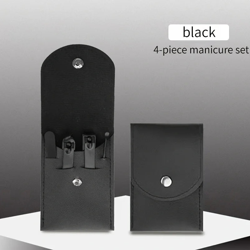 Black and Red Manicure and Pedicure Set