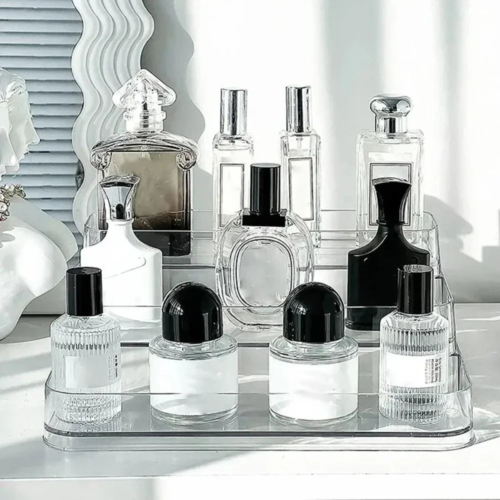 Perfume Organizer Shelf, 3 Tier Clear Skincare Display Stand