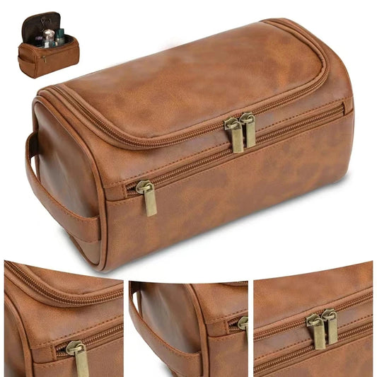 Hanging Toiletry Bag, PU Leather or Canvas Travel Dopp Kit