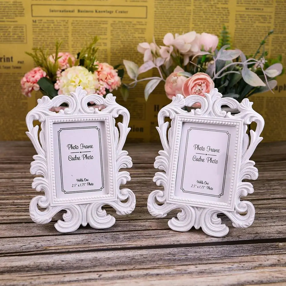 Baroque Square Photo Frame, Vintage Resin Ornate Picture Frame