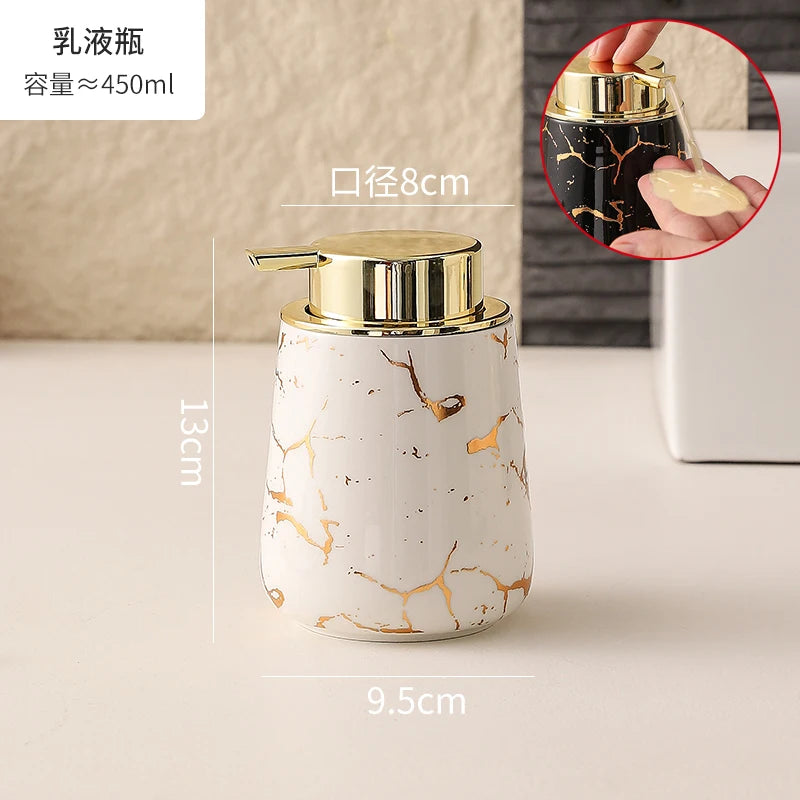 Marble Ceramic Foaming Soap Dispenser, 450ml