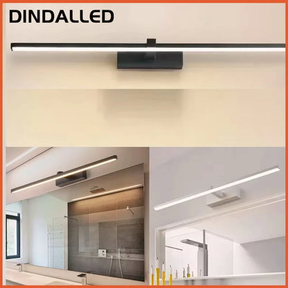 LED Vanity Wall Light, Modern Bathroom Sconce with Acrylic Shade
