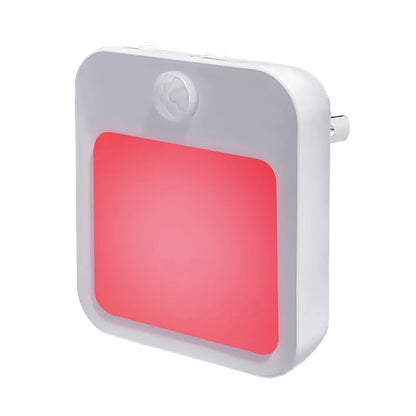 Plug-In Red Night Light with Auto On/Off