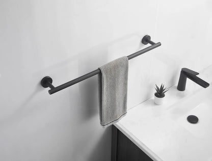 Wall Mounted Towel Bar, Stainless Steel Bathroom Rack, Gold or Black
