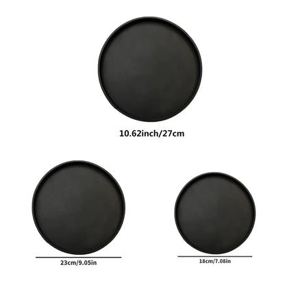 Round Vanity Tray, Decorative Marble Pattern Bathroom Organizer