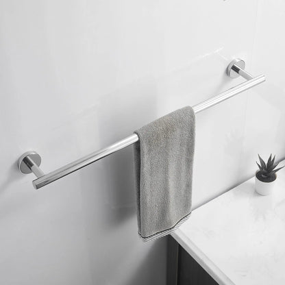 Wall Mounted Towel Bar, Stainless Steel Bathroom Rack, Gold or Black