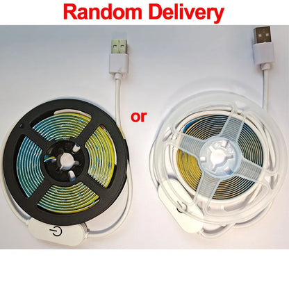 USB COB LED Light Strip with Touch Dimmer