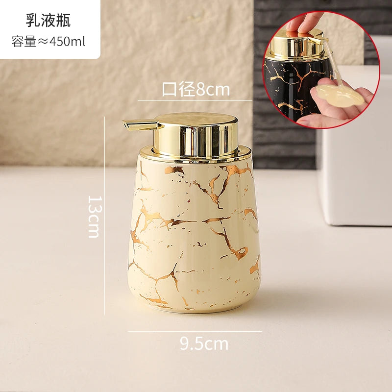 Marble Ceramic Foaming Soap Dispenser, 450ml