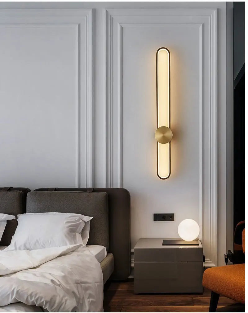 Nordic LED Strip Wall Lamp, Minimalist Up and Down Wall Light