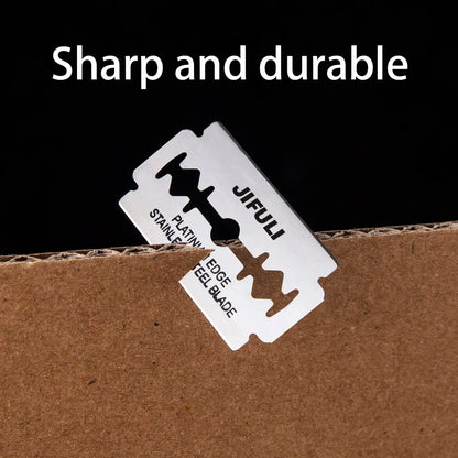 Double-Edge Stainless Steel Safety Razor Blades, 50 Pack