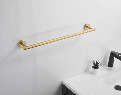 Wall Mounted Towel Bar, Stainless Steel Bathroom Rack, Gold or Black