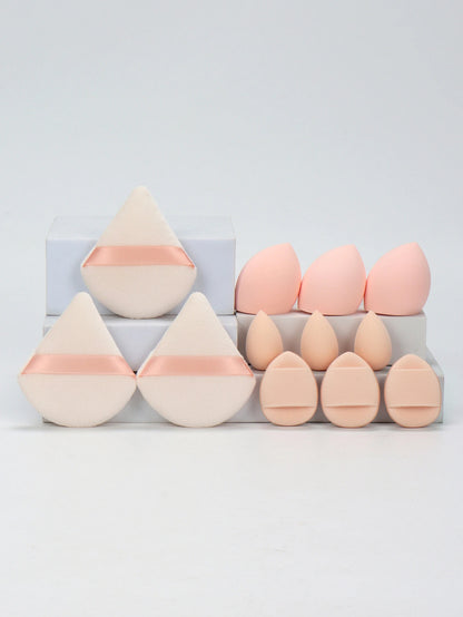 12-Piece Makeup Sponge and Powder Puff Set