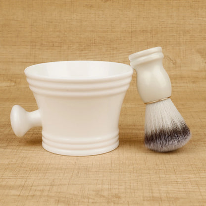 Shaving Brush with Wooden Handle, Dense Bristle Lather Brush