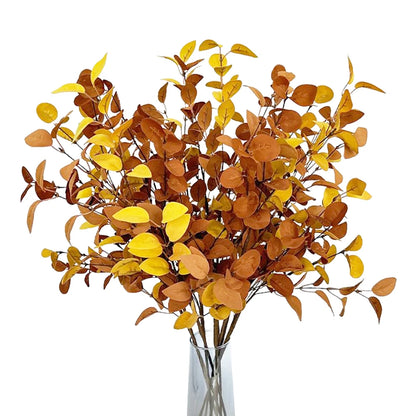 Artificial Eucalyptus Branch, Fall Faux Stem for Vase Decor