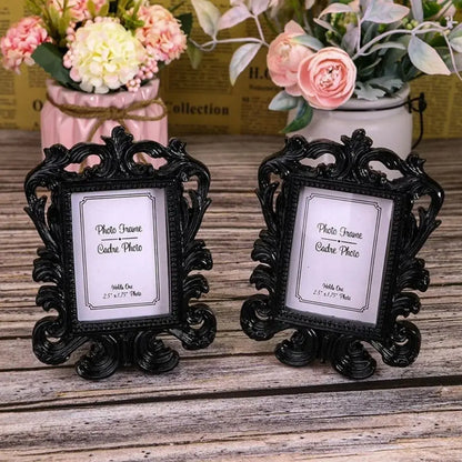 Baroque Square Photo Frame, Vintage Resin Ornate Picture Frame