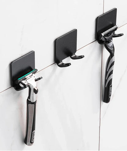 Razor Holder Hook, Adhesive Aluminum Shower Razor Hanger