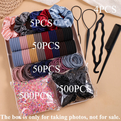 Hair Accessories Set, 1109 Pieces with Scrunchies and Hair Ties