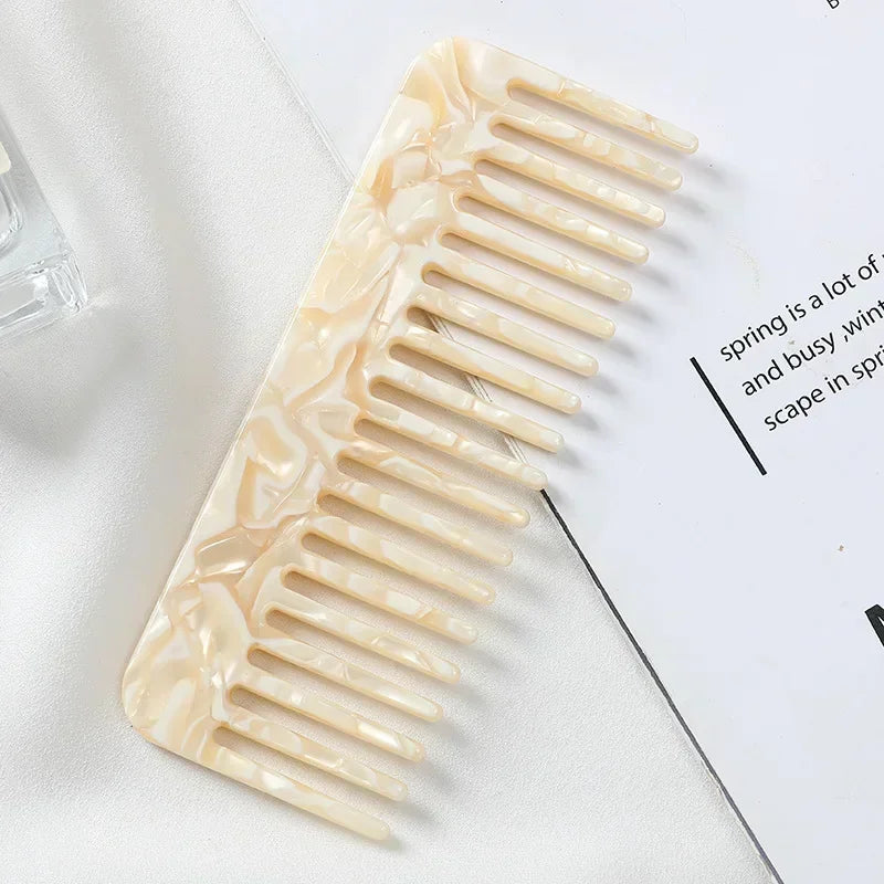 Wide Tooth Hair Comb, Acetate Anti-Static Detangling Comb