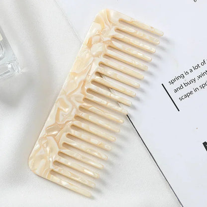 Wide Tooth Hair Comb, Acetate Anti-Static Detangling Comb