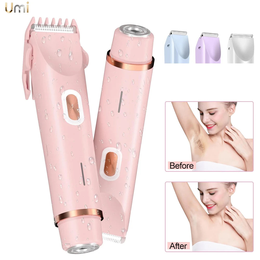 Women's 2-in-1 Rechargeable Electric Shaver