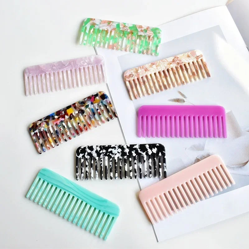 Wide Tooth Hair Comb, Acetate Anti-Static Detangling Comb